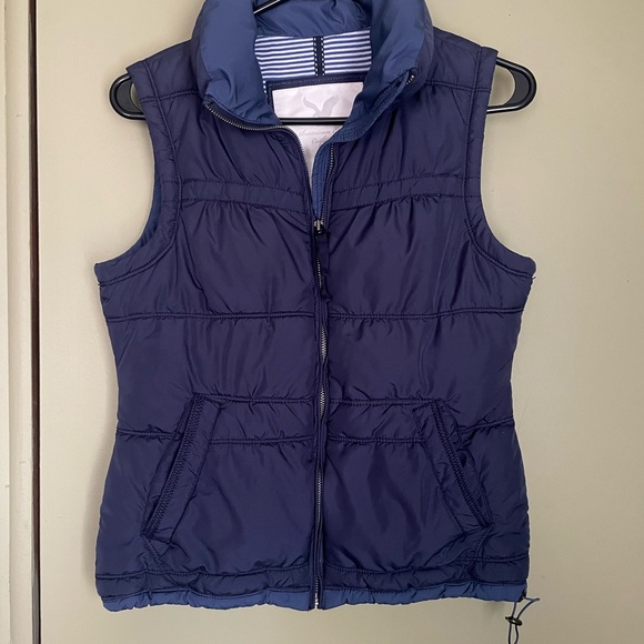 American Eagle Outfitters Jackets & Blazers - Y2K American Eagle Outfitters Dark Blue Puffer Vest Sz S